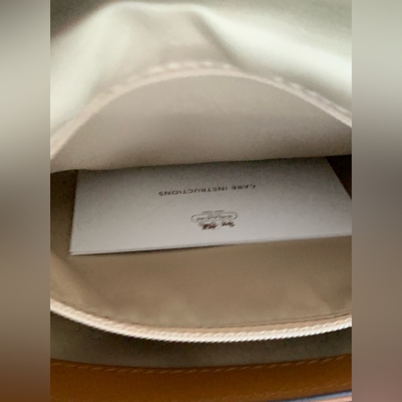 Coach Color block Tan and Orange Crossbody Bag NWT - Picture 5 of 16
